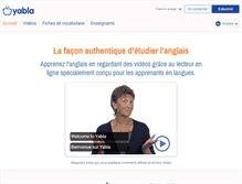 Tablet Screenshot of anglais.yabla.com