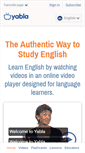 Mobile Screenshot of english.yabla.com