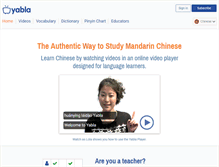 Tablet Screenshot of chinese.yabla.com